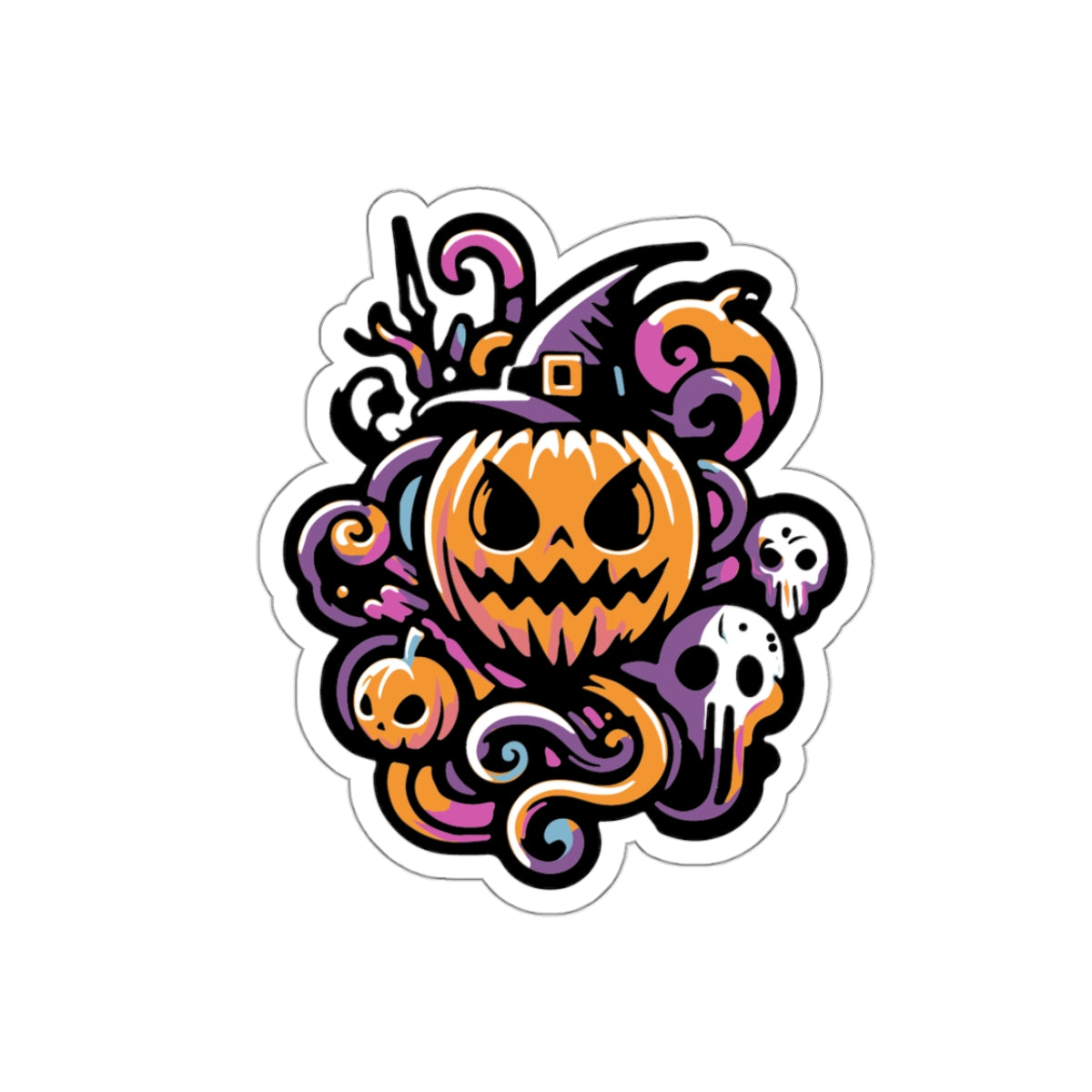 Abstract Halloween Sticker