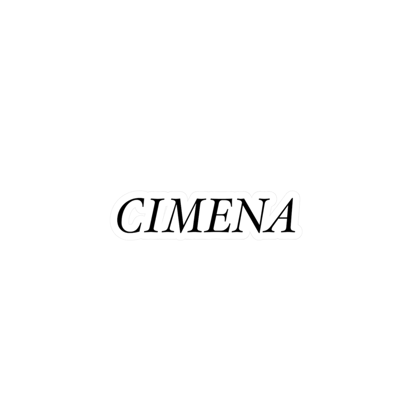 Cimena Vinyl Kiss Cut Sticker