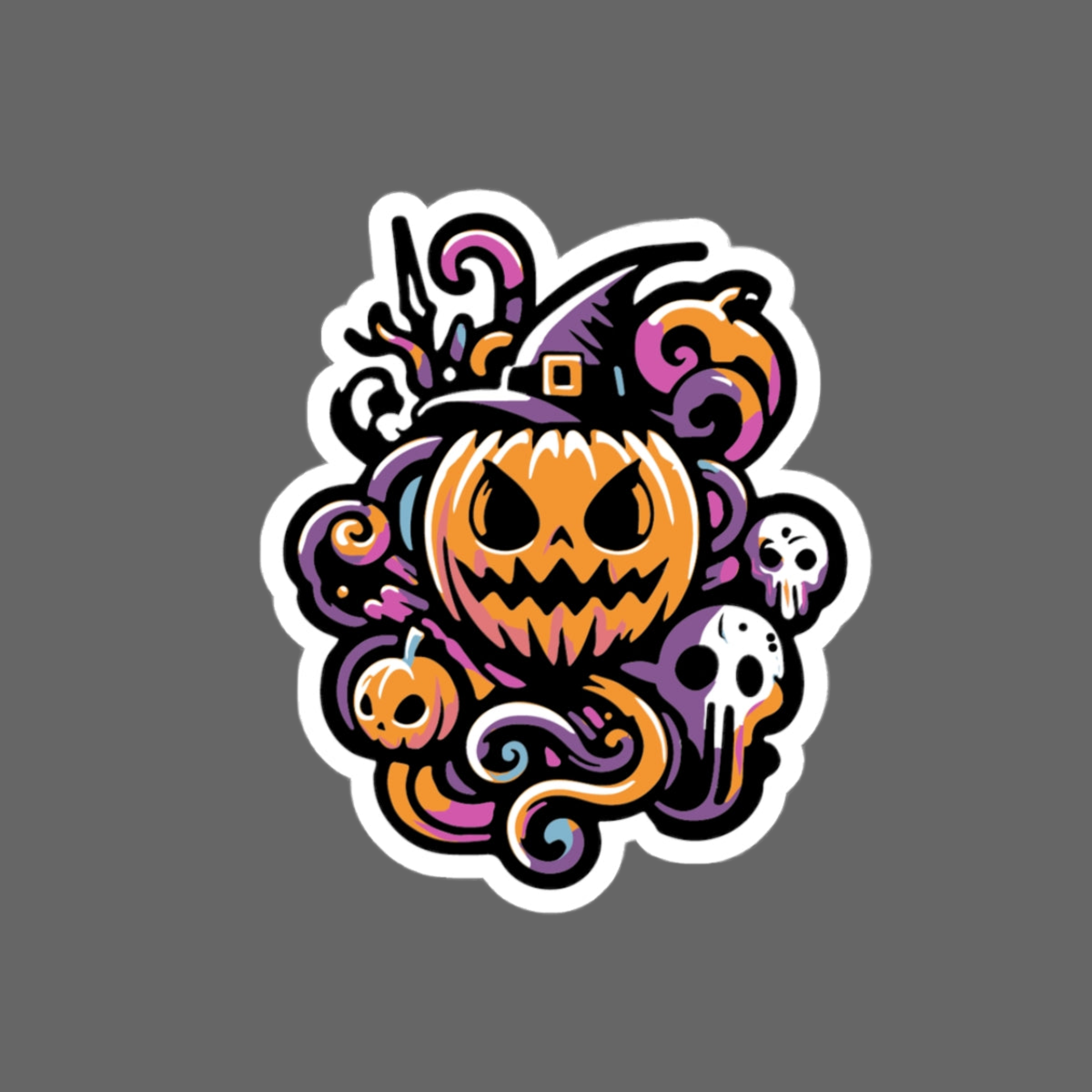 Abstract Halloween Sticker