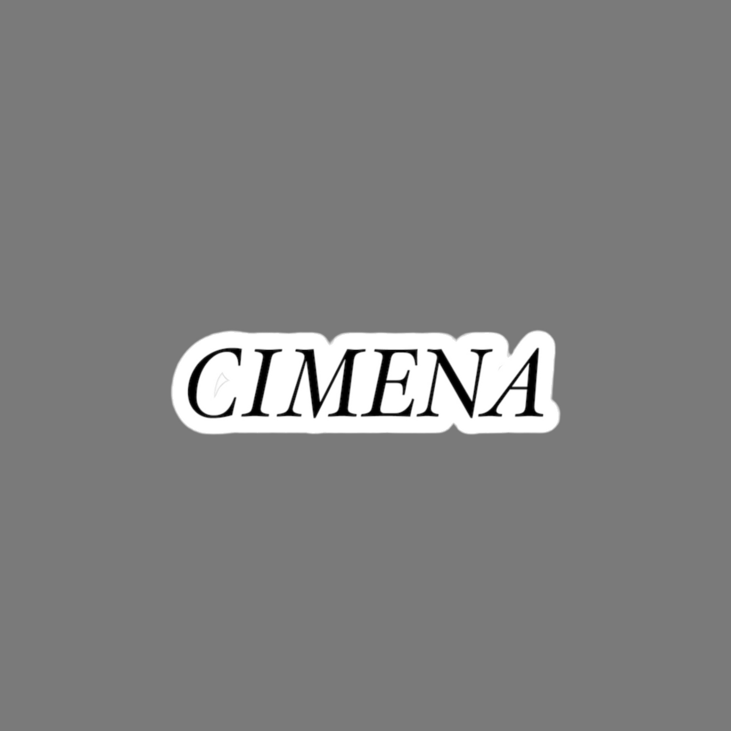 Cimena Vinyl Kiss Cut Sticker