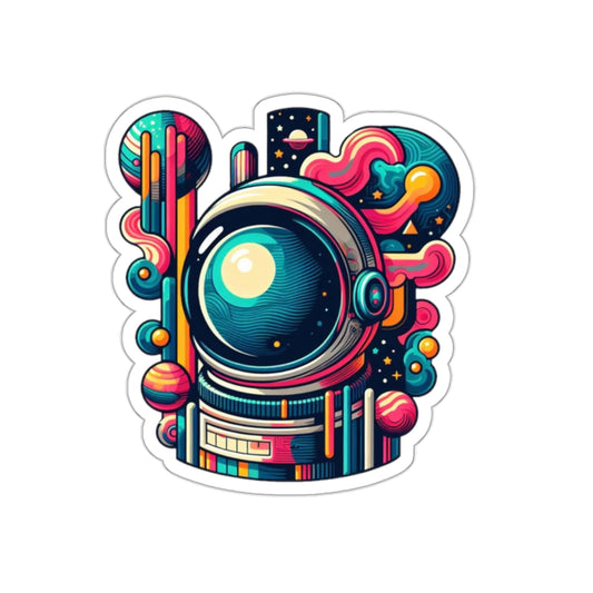 Abstract Astronaut Sticker