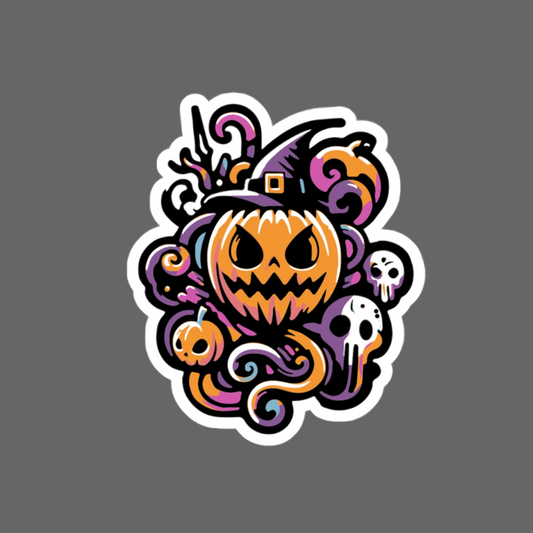 Abstract Halloween Sticker